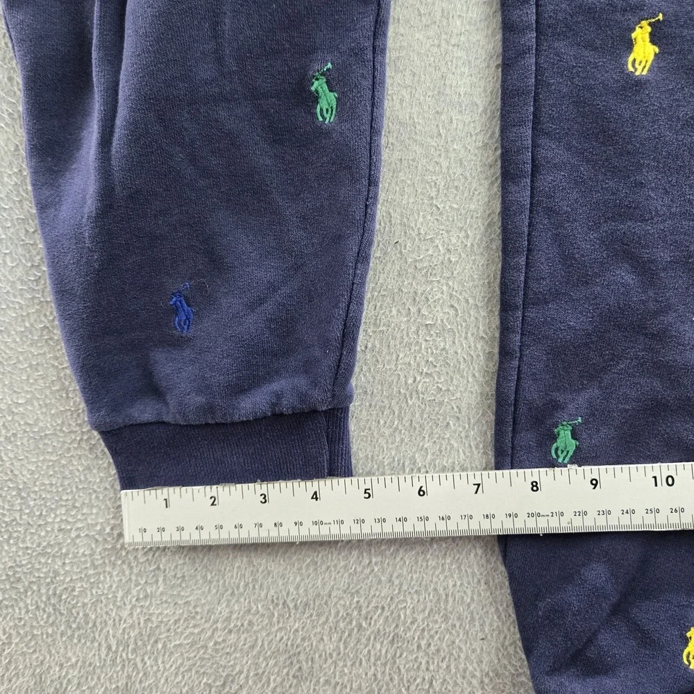 Polo Ralph Lauren Boy Pants XL‎ (18-20) Navy Pony AOP Embroidery Sweatpants